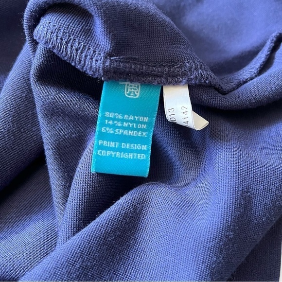 Tori Richards Periwinkle Blue Embroidered Shift Dress sz S - Picture 4 of 11